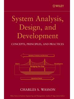 System Analysis, Design, and Development : Concepts ...