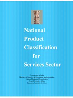National Product Classification for Services Sector