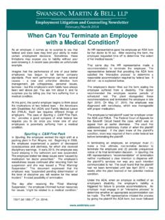 February Employment Litigation and Counseling …