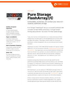 DATA SHEET Pure Storage FlashArray//C