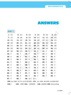 Answers - National Council Of Educational Research …