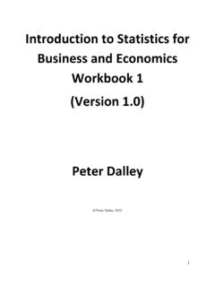 Introduction to Statistics for Business and Economics ...