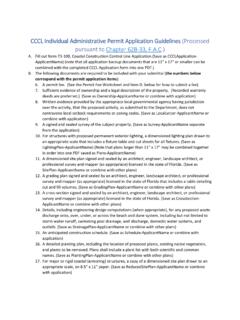 CCCL Permit Application Guidelines - Florida Dep