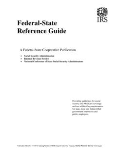 Federal-State Reference Guide