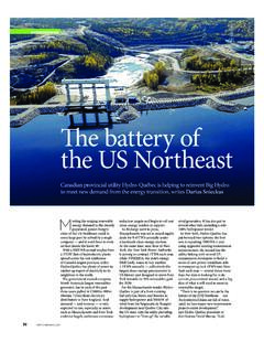 The battery of the US Northeast - hydroquebec.com
