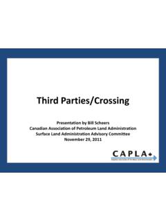 Third Parties/Crossing - CAPLA
