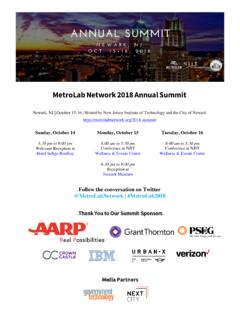 MetroLab Network 2018 Annual Summit