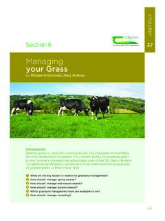Managing your Grass - Teagasc