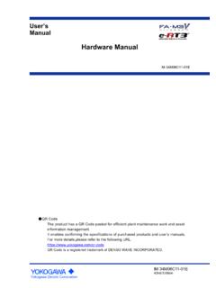 Hardware Manual - Yokogawa Electric Corporation