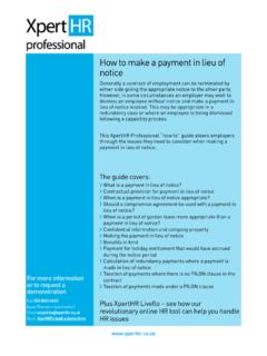 How to make a payment in lieu of notice - Remedy for …