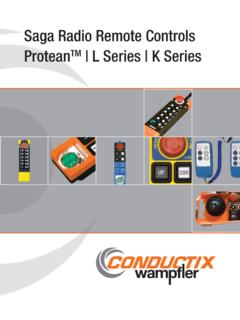 Saga Radio Remote Controls Protean TM | L Series | K ...