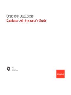 Database Administrator’s Guide - Oracle