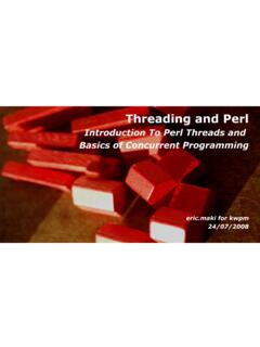 Threading and Perl - kw.pm.org