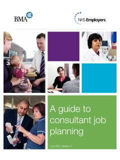 BMA NHS employers joint job planning guidance for ...