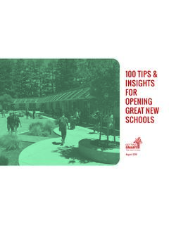 100 TIPS &amp; INSIGHTS FOR OPENING GREAT NEW SCHOOLS