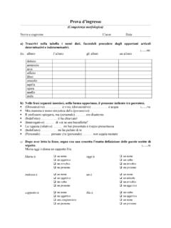 prova ingresso grammatica - www.annoscolastico.it
