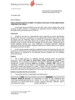 CIRCULAR ON EX-GRATIA PAYMENT TO CONSULTANTS DUE …