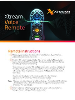 Xtream Voice Remote