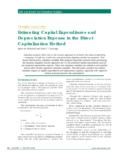Estimating Capital Expenditures and Depreciation Expense ...