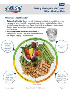 S06 - Making Healthy Food Choices With a Healthy Plate