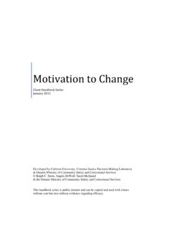 Motivation to Change - Carleton University