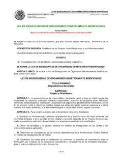 Ley de Bioseguridad de Organismos ... - diputados.gob.mx