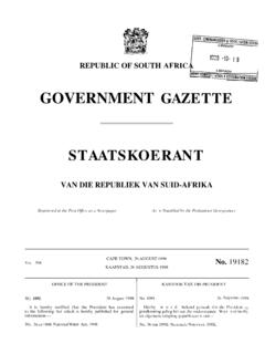 National Water Act [No. 36 of 1998] - Gov
