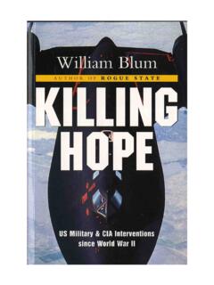 Killing Hope - Central Intelligence Agency