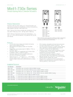 Selection Guide schneider-electric.com | Mx41-730x Series