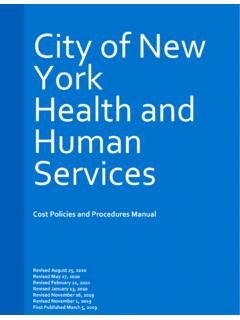 City of New York Health and Human Services