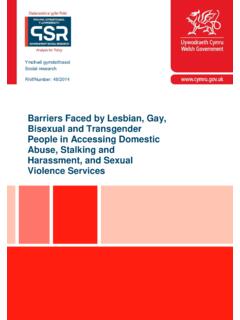 Barriers Faced by Lesbian, Gay, Bisexual and Transgender ...