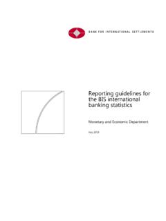 Reporting guidelines for the BIS international banking ...