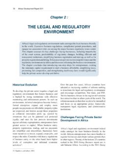 THE LEGAL AND REGULATORY ENVIRONMENT