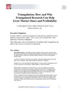 Triangulation: How and Why Triangulated …