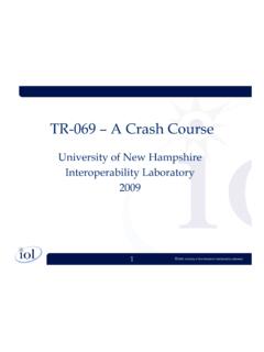 TR-069 – A Crash Course