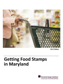 Getting Food Stamps in - Fighting Hunger and …