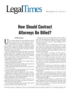 How Should Contract Attorneys Be Billed? - Firm …