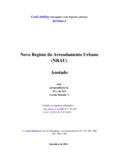 Novo Regime do Arrendamento Urbano (NRAU) Anotado