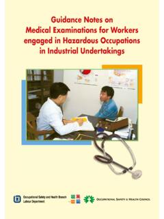 Guidance Notes on Medical Examinations for Workers …