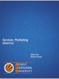 Services Marketing - LPU Distance Education (LPUDE)