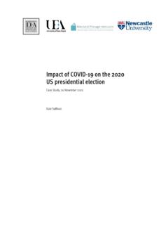 Impact of COVID-19 on the 2020 US presidential election