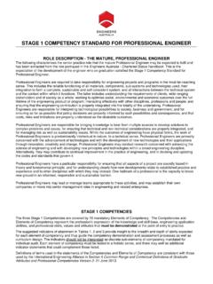 STAGE 1 COMPETENCY STANDARD FOR PROFESSIONAL …