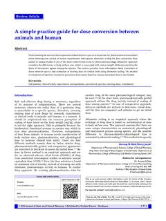 A simple practice guide for dose conversion between ...