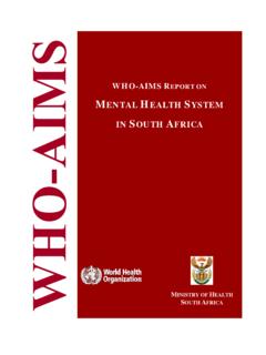 MENTAL HEALTH YSTEM - World Health Organization