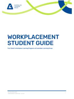 WORKPLACEMENT STUDENT GUIDE - ALG