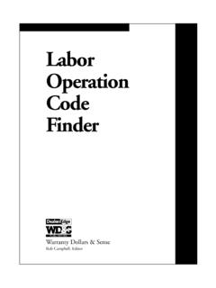Labor Op Finder - DealersEdge