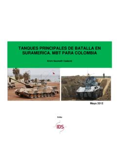 TANQUES PRINCIPALES DE BATALLA EN SURAMERICA. MBT …