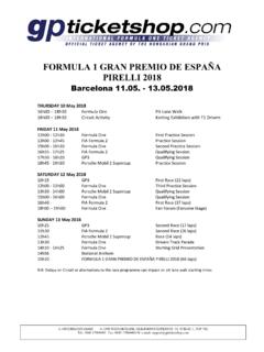 FORMULA 1 GRAN PREMIO DE ESPA&#209;A PIRELLI 2018