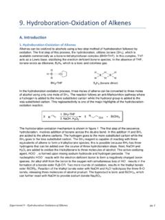 9. Hydroboration-Oxidation of Alkenes