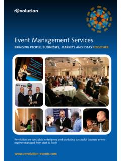 Event Management Services - Revolution Events